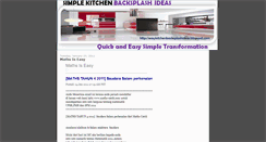 Desktop Screenshot of easykitchenbacksplashideas.blogspot.com