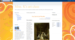 Desktop Screenshot of missksartclass.blogspot.com