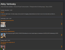 Tablet Screenshot of abbyverbosky.blogspot.com