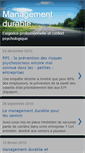 Mobile Screenshot of managementdurable.blogspot.com