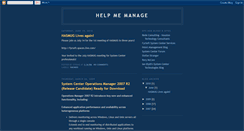 Desktop Screenshot of helpmemanage.blogspot.com