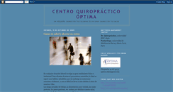 Desktop Screenshot of optimaquiropractico.blogspot.com
