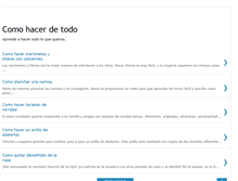 Tablet Screenshot of comohacerdetodo.blogspot.com