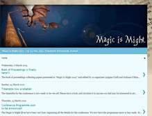 Tablet Screenshot of magicismight2012.blogspot.com