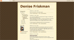Desktop Screenshot of denisefriskman.blogspot.com