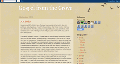 Desktop Screenshot of gospelfromthegrove.blogspot.com