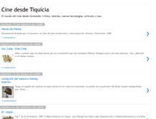 Tablet Screenshot of cinedesdetiquicia.blogspot.com