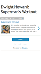 Mobile Screenshot of dwight-howard-workout.blogspot.com