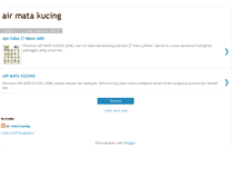 Tablet Screenshot of airmatakucingmalaysia.blogspot.com