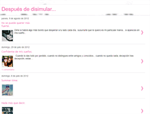 Tablet Screenshot of despuesdedisimular.blogspot.com