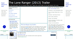 Desktop Screenshot of lone-ranger-2012-movie-trailer.blogspot.com