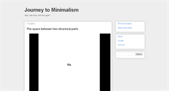 Desktop Screenshot of journeytominimalism.blogspot.com