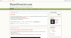 Desktop Screenshot of planetneonart.blogspot.com