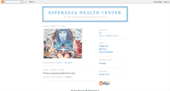 Desktop Screenshot of esperanzahealthcenter.blogspot.com