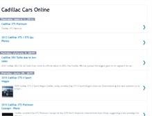 Tablet Screenshot of cadillac-cars-online.blogspot.com