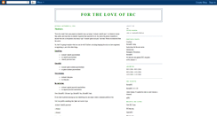Desktop Screenshot of fortheloveofirc.blogspot.com