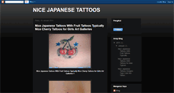 Desktop Screenshot of nice-japanese-tattoos.blogspot.com