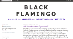 Desktop Screenshot of ablackflamingo.blogspot.com