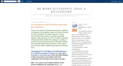 Desktop Screenshot of bemoresuccessfulthanabillionaire.blogspot.com