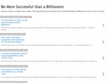 Tablet Screenshot of bemoresuccessfulthanabillionaire.blogspot.com