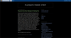 Desktop Screenshot of playmate-poker-strip-gaming.blogspot.com