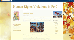 Desktop Screenshot of humanrightsinperu.blogspot.com