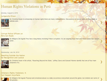 Tablet Screenshot of humanrightsinperu.blogspot.com