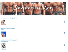 Tablet Screenshot of devoted-to-men.blogspot.com
