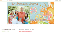 Desktop Screenshot of johnsonfamily6.blogspot.com