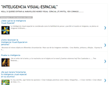 Tablet Screenshot of inteligenciavisual-espacial.blogspot.com