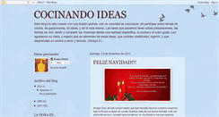 Desktop Screenshot of cocinandoideas.blogspot.com