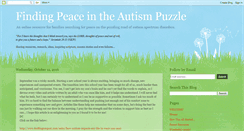 Desktop Screenshot of findingpeaceinthepuzzle.blogspot.com