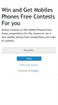 Mobile Screenshot of mobilewinner.blogspot.com