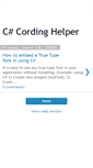Mobile Screenshot of dotnet-coding-helpercs.blogspot.com