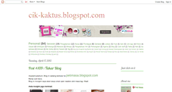 Desktop Screenshot of cik-kaktus.blogspot.com