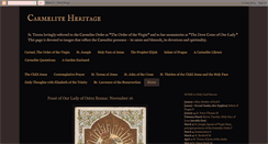 Desktop Screenshot of carmeliteheritage.blogspot.com