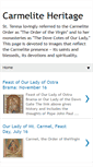 Mobile Screenshot of carmeliteheritage.blogspot.com