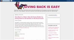 Desktop Screenshot of givingbackiseasy.blogspot.com