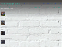 Tablet Screenshot of homedesingsims3.blogspot.com