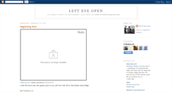 Desktop Screenshot of lefteyeopen.blogspot.com