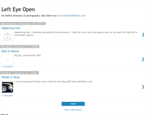 Tablet Screenshot of lefteyeopen.blogspot.com