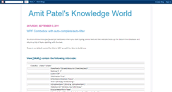 Desktop Screenshot of amit-patel-knowledge-base.blogspot.com