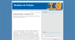 Desktop Screenshot of modelos-de-peticao.blogspot.com