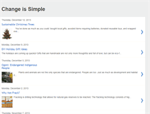 Tablet Screenshot of changeissimple.blogspot.com