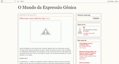 Desktop Screenshot of omundodaexpressaogenica.blogspot.com