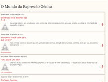 Tablet Screenshot of omundodaexpressaogenica.blogspot.com