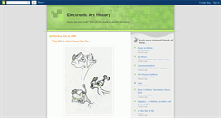 Desktop Screenshot of electronicarthistory.blogspot.com