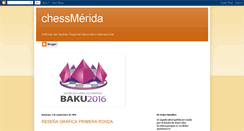 Desktop Screenshot of ajedrezmerida.blogspot.com