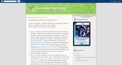 Desktop Screenshot of duelmasterstipsandtricks.blogspot.com