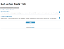 Tablet Screenshot of duelmasterstipsandtricks.blogspot.com